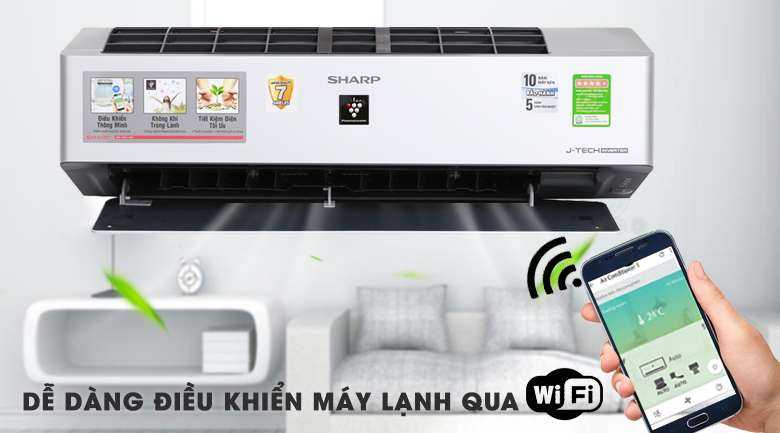 Máy lạnh thông minh - Máy lạnh Sharp Inverter Wifi 1.5 HP AH-XP13VXW