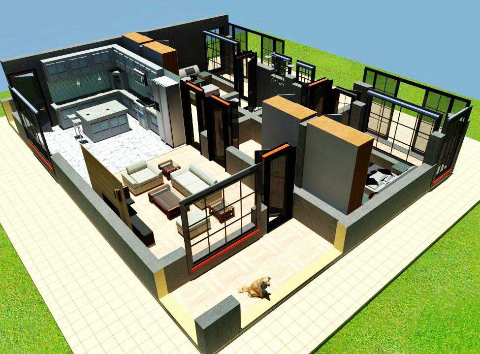 Xây nhà 1 tầng 60m2