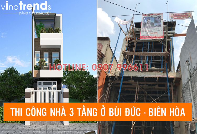 Tối ưu mẫu nhà ống rộng 3 5m mặt tiền 3 phòng ngủ ở Biên Hòa đã xây xong - VinaTrends