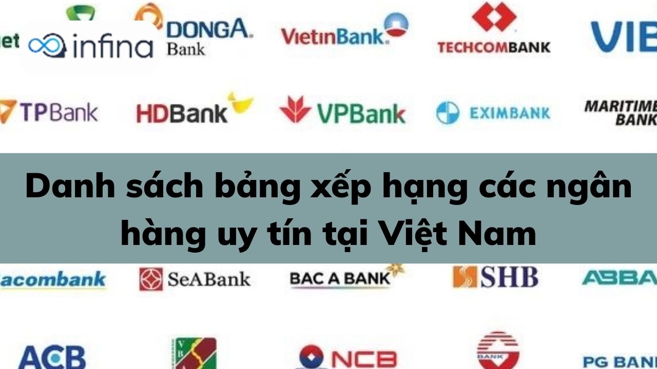 Danh sách xếp hạng các ngân hàng uy tín nhất Việt Nam hiện nay