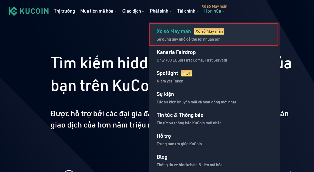 xổ số kucoin