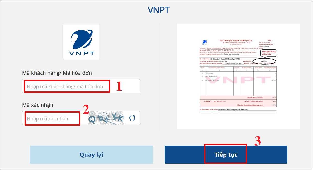 Thanh toán Internet VNPT qua website bên thứ 3